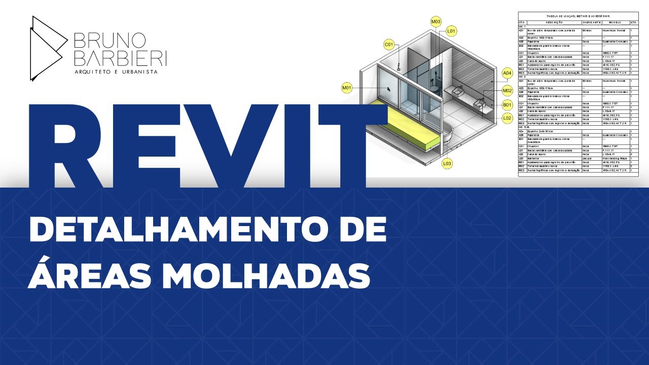 Revit | Detalhamento de Áreas Molhadas