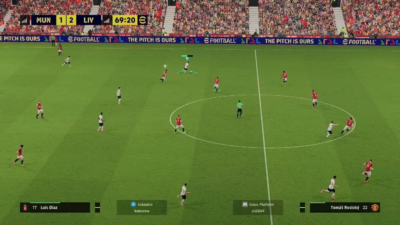 Liverpool beat Manchester United in high pressure game PES 25 online