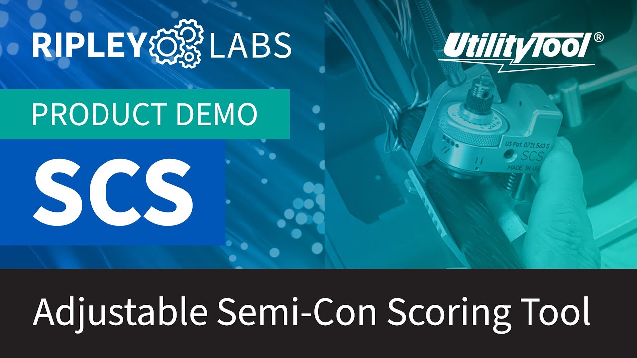 Ripley Labs Demos: UtilityTool&reg; SCS Adjustable Cable Semi-Con Scoring Tool