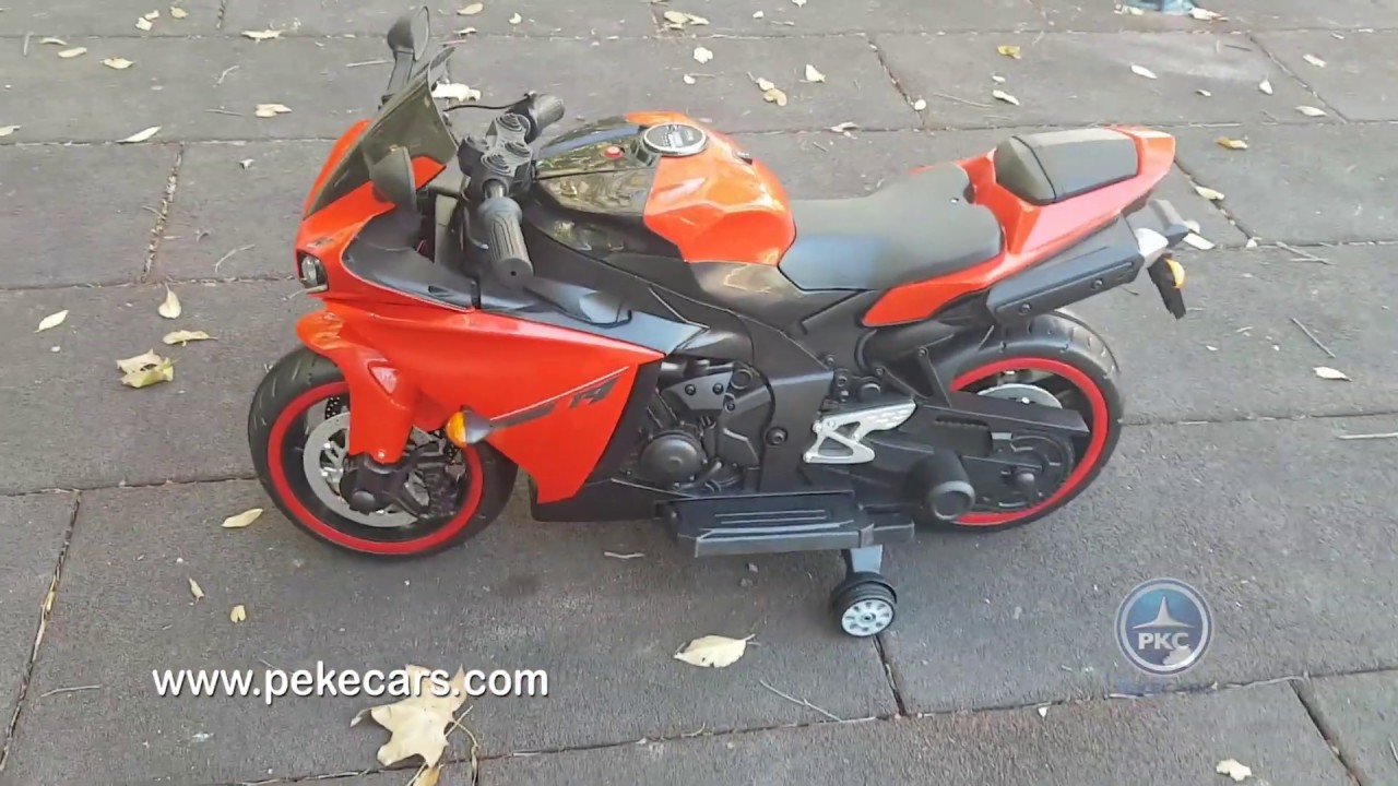 Moto eléctrica para niños R1 12v Roja | Pekecars