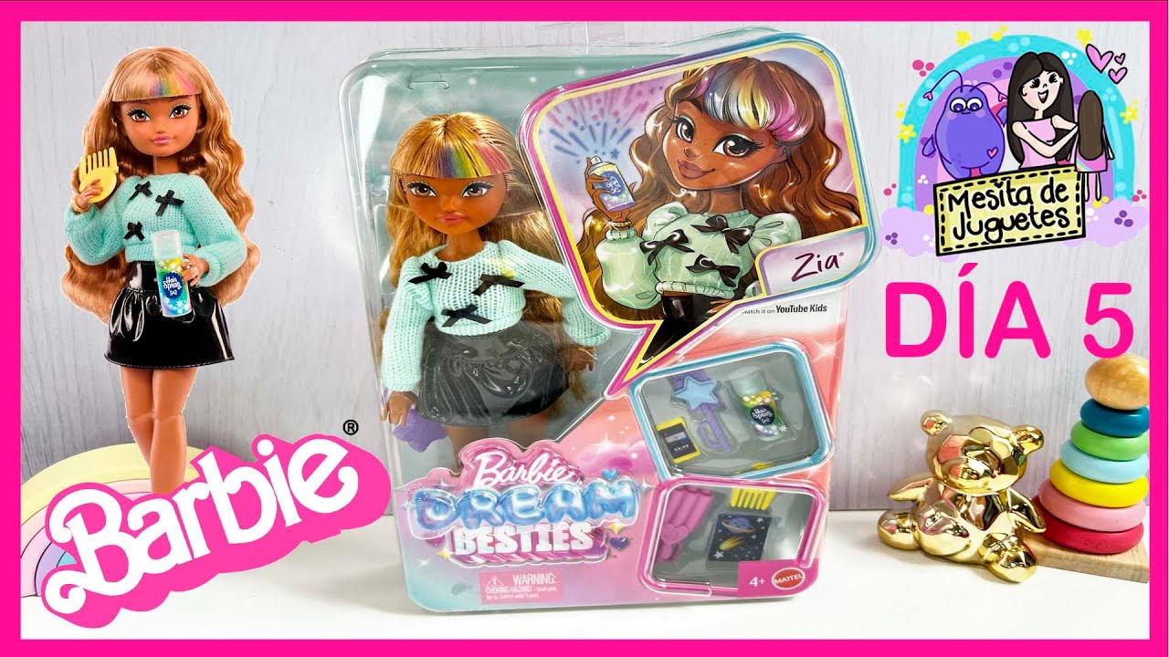 RETO ABRIENDO 1 MUÑECA DIARIA POR UNA SEMANA. DIA 5 ZIA BARBIE DREAM BESTIES #barbie #unboxing