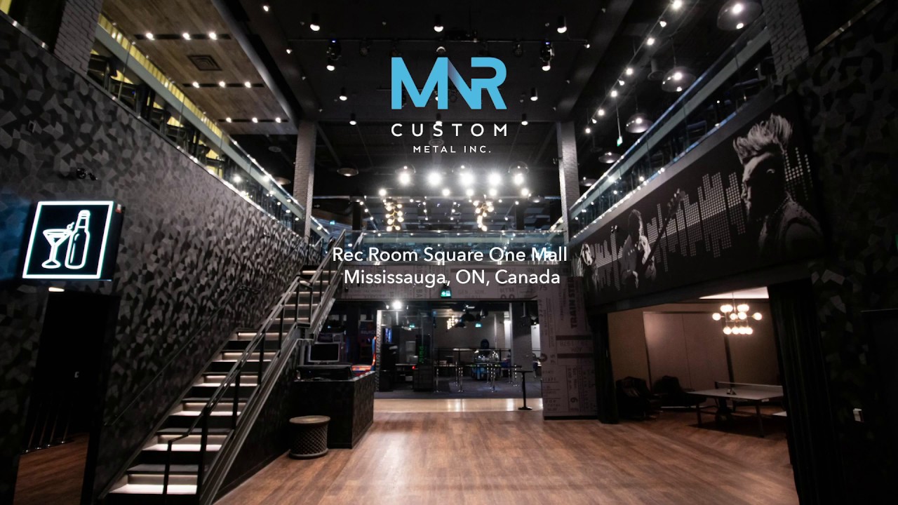 REC ROOM Square One Mall, Mississauga, Ontario, CANADA - by MNR Custom Metal!