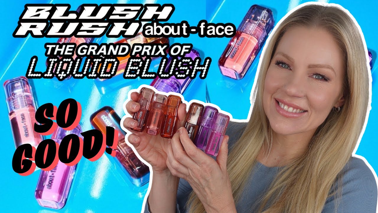 *NEW* About Face BLUSH RUSH Liquid Blush 💖 Try-on, Swatches, Comparisons & Honest Review!