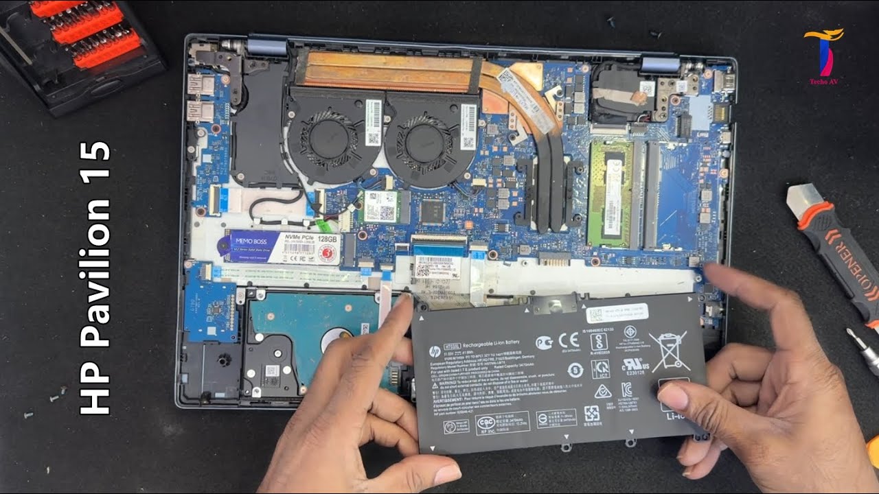 Hp Pavilion 15-CS3 Battery Replacement |  HT03XL | Disassembly