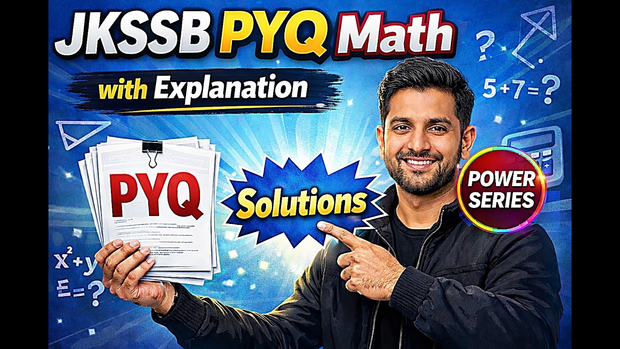 JKSSB Lab Attendent | MCQs Progression + probability | Maths jkssb