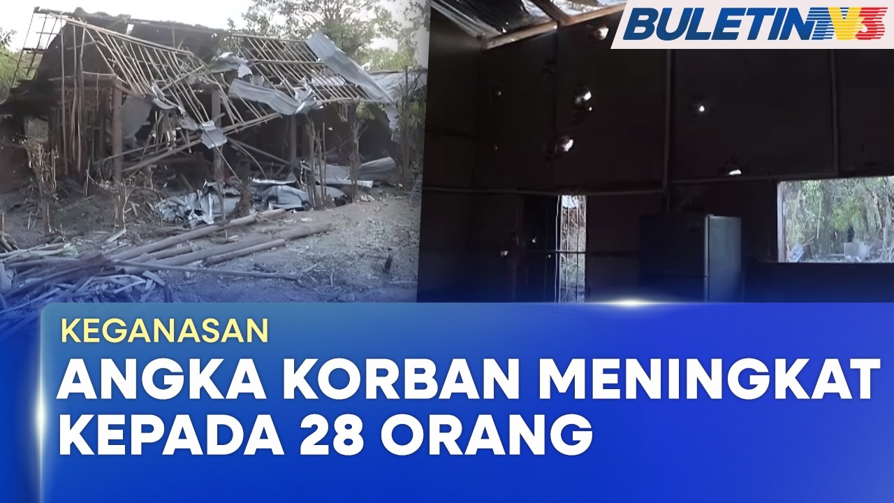 KEGANASAN | 10 Maut Termasuk 2 Kanak-Kanak Dalam Serangan Udara Junta Myanmar (BU)