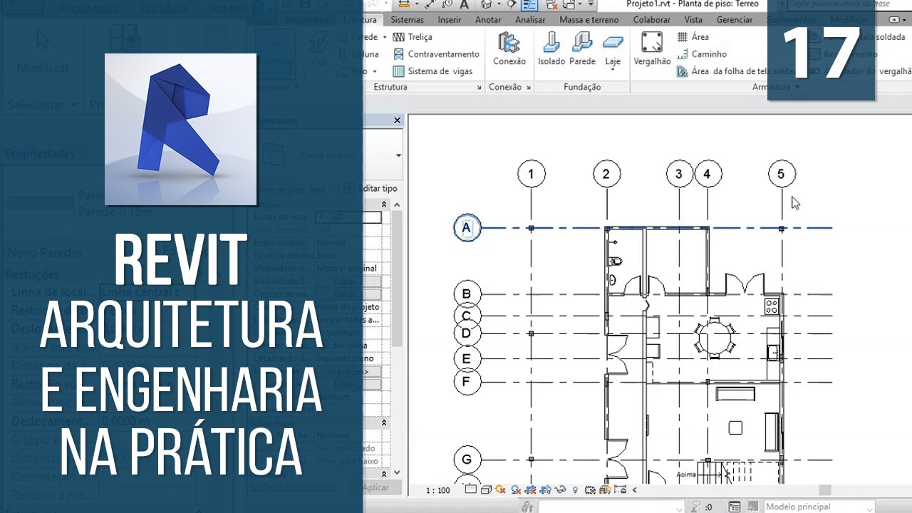 Lançando os Eixos | Revit Arquitetura e Engenharia na Prática
