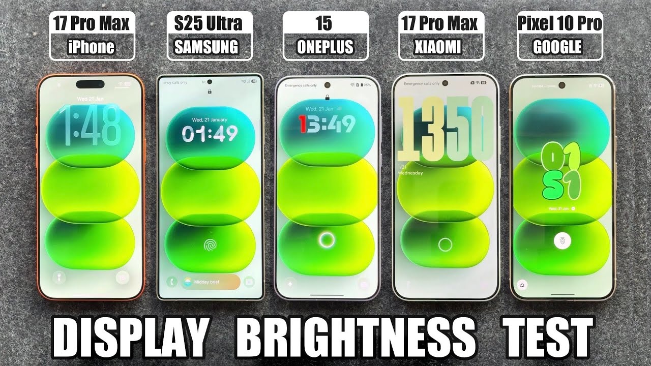 iPhone 17 Pro Max vs S25 Ultra / ONEPLUS 15 / Xiaomi 17 Pro Max - DISPLAY TORTURE TEST