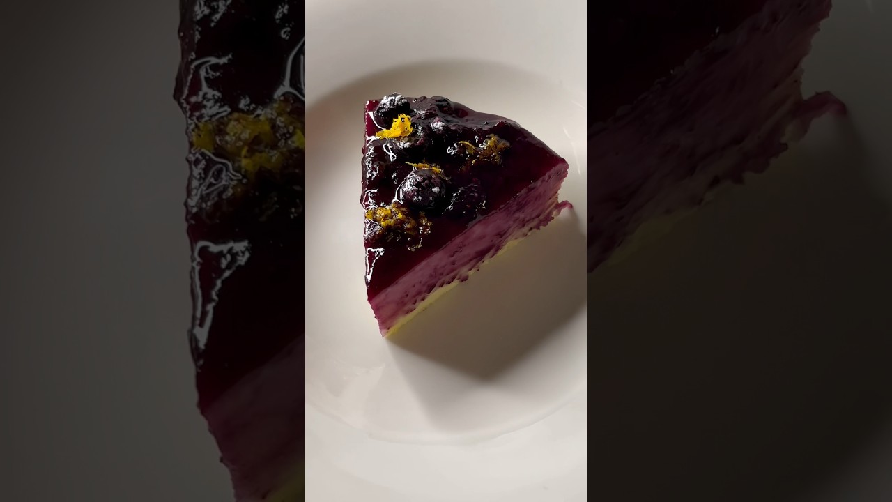 JAPANESE FLUFFY CAKE 🎂 #dessert #kissthecook #goodfoodgoodmood #blueberry #easyrecipe #torontofood
