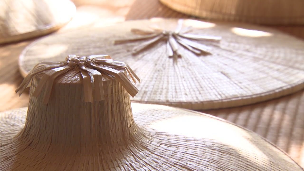 越中福岡の菅笠　カラフルおしゃれ帽子に【富山のSDGs】