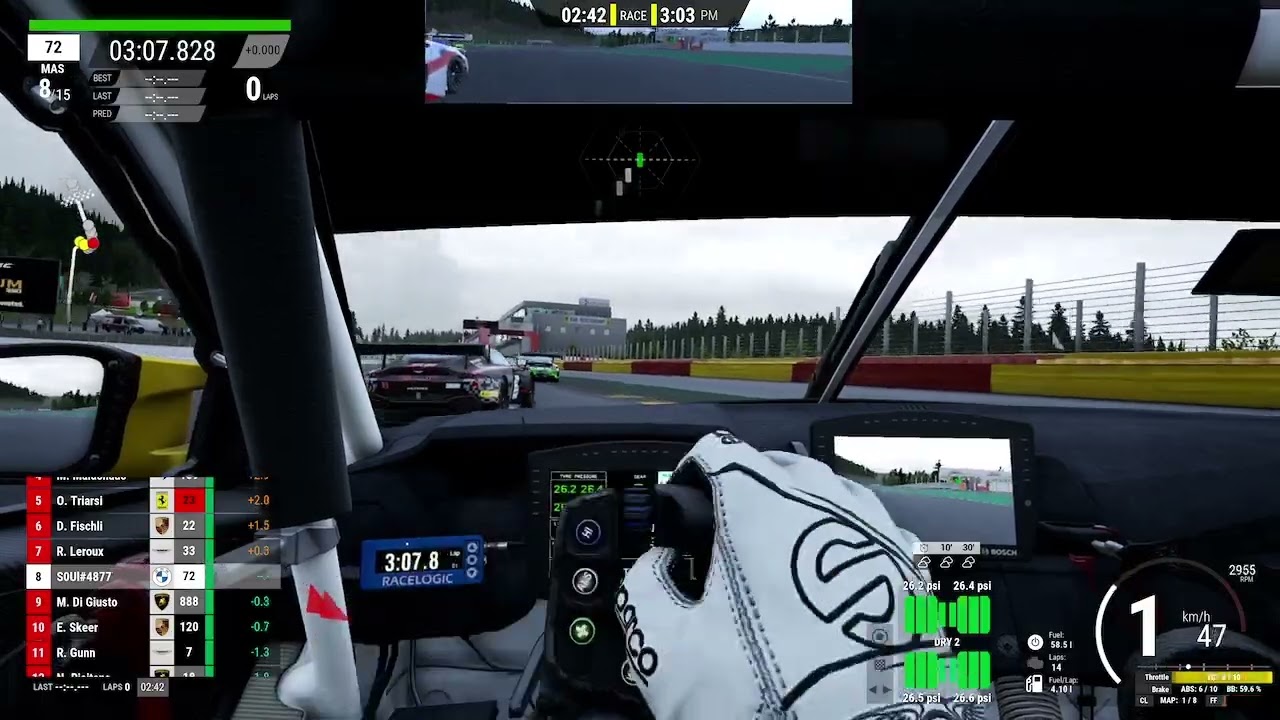 Amazing 15 grid race around Spa (15th-4th)