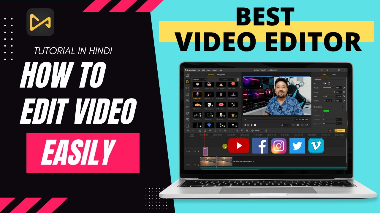 Easy To Use Video Editor With All Pro Features | TunesKit AceMovi Video Editor | Tutorial In Hindi