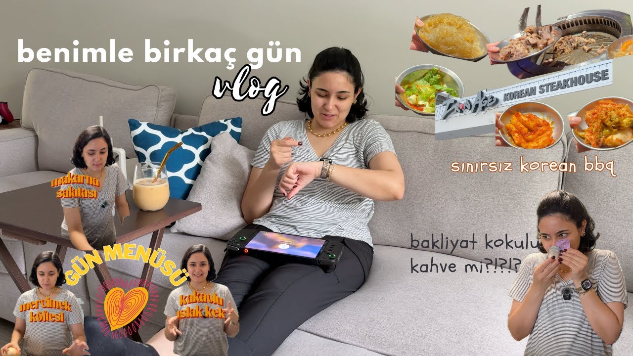 Amerika'da sınırsız Korean bbq 🍖 | gün menüsü 👩🏻‍🍳 | kuru fasulye kokulu kahve?!?!? | legion...