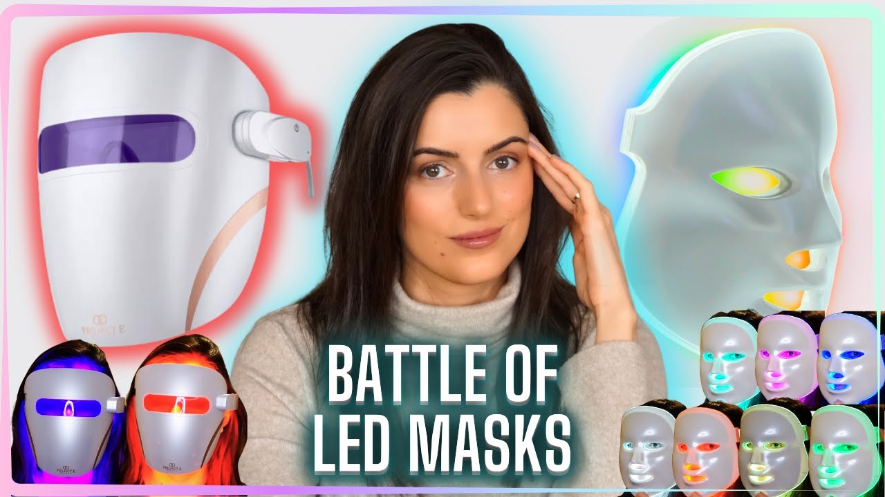 ДОСТУПНЫЕ СВЕТОДИОДНЫЕ МАСКИ ДЛЯ ЛИЦА: Lumamask Pro против LightAura LED Face Mask от Project E B...