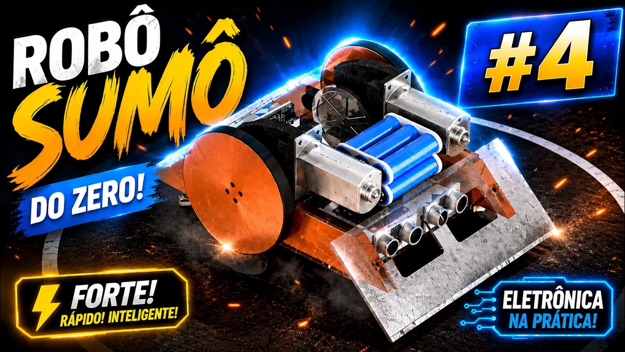 ROBÔ SUMÔ COM ARDUINO DIY - RODAS, EIXOS E PNEUS - PARTE 4
