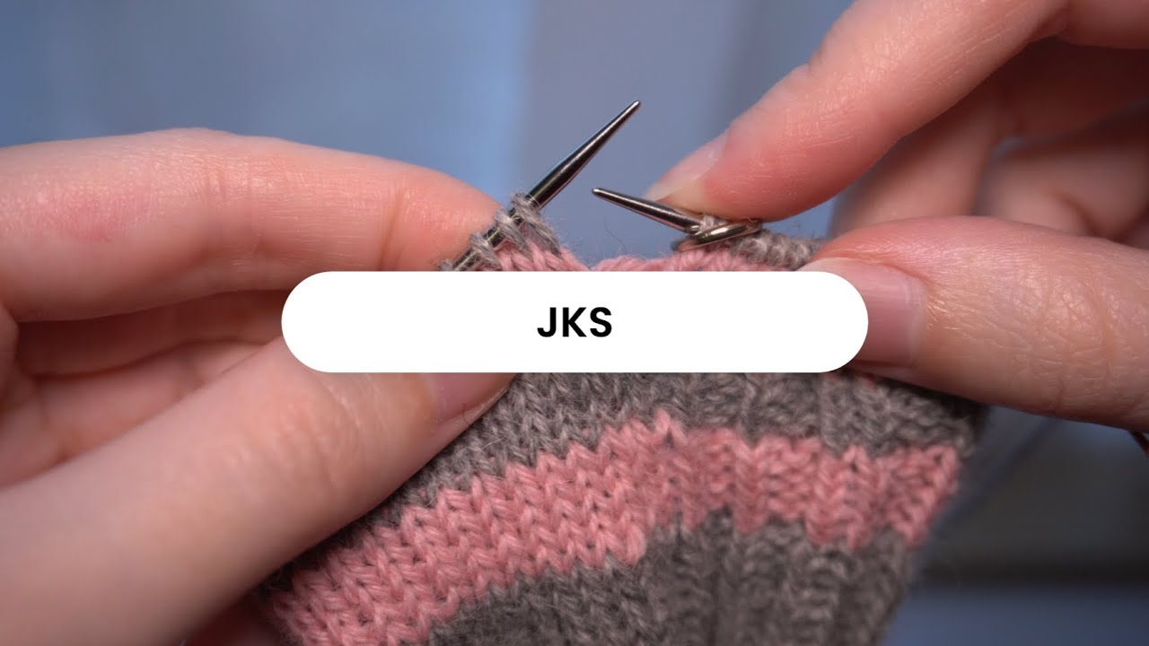 JKS / Jogless Knit Stitch: Beginner Friendly Knitting Tutorial / THE STITCHLING