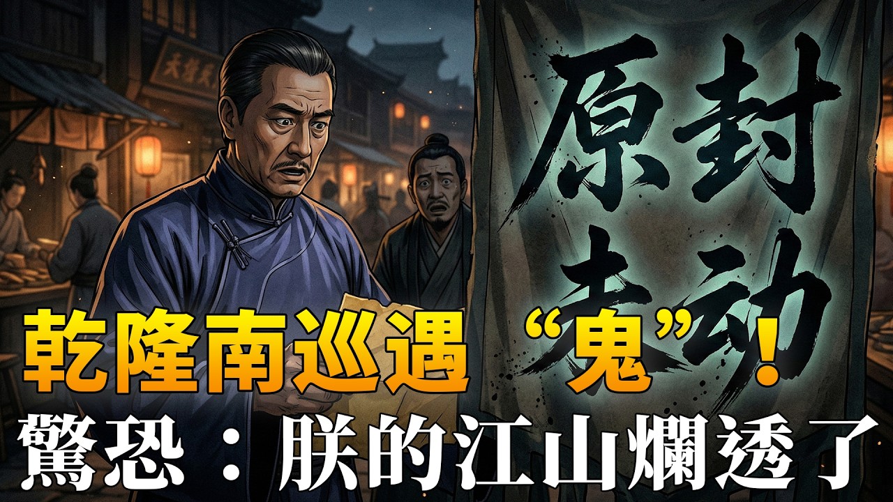 乾隆六下江南，市井老翁“一字千金”，寫下4個墨寶，竟意外撕開康乾盛世的虛假面具！乾隆看後深夜驚恐：這大清，原封未動地爛掉了！