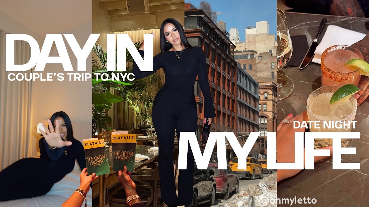 DAY IN MY LIFE | exciting day in NYC, couple's trip, broadway musical, date night, boxing match