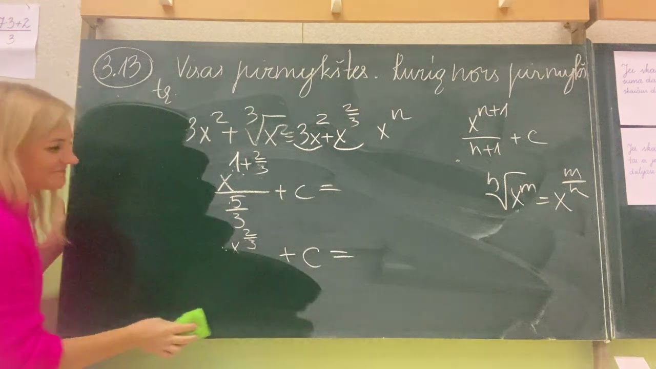 12 klasė. Neapibrėžtinis integralas 1