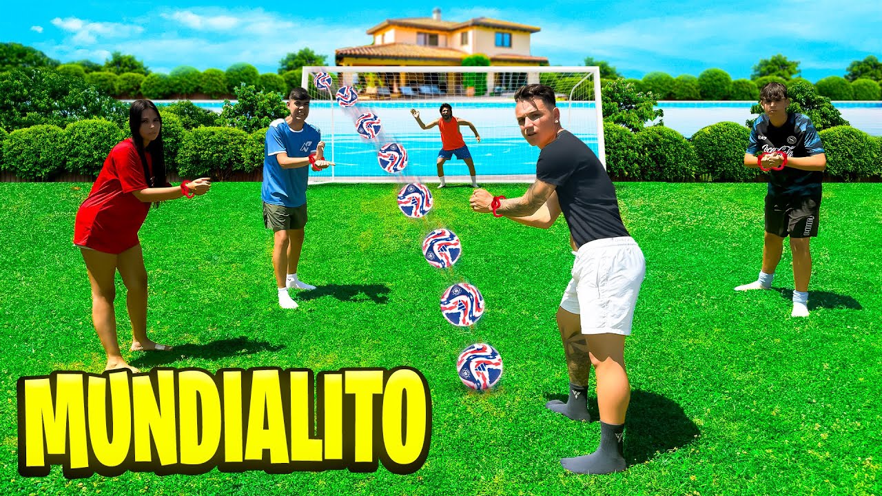 ⚽️MUNDIALITO CHALLENGE con (MANI LEGATE😱) in VILLA ELITES🏡