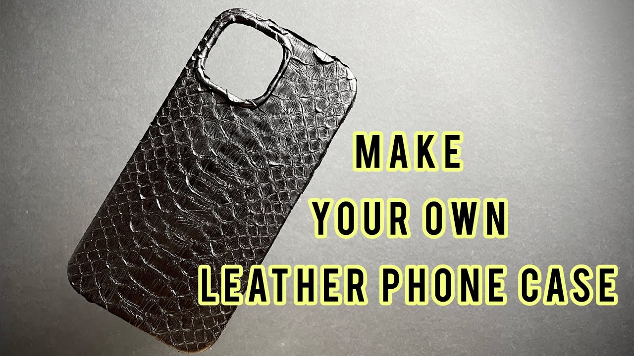 how to make leather mobile case / آموزش ساخت قاب موبایل چرمی
