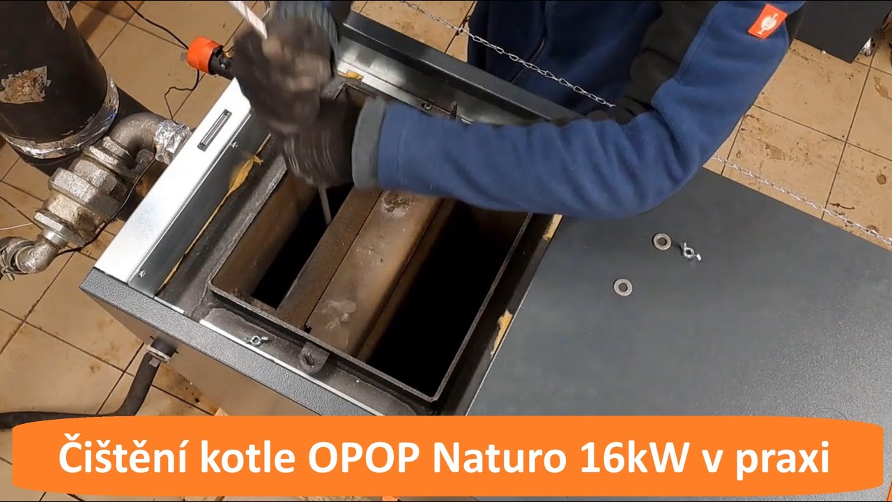 Čištění kotle OPOP Naturo 16 kW  v praxi