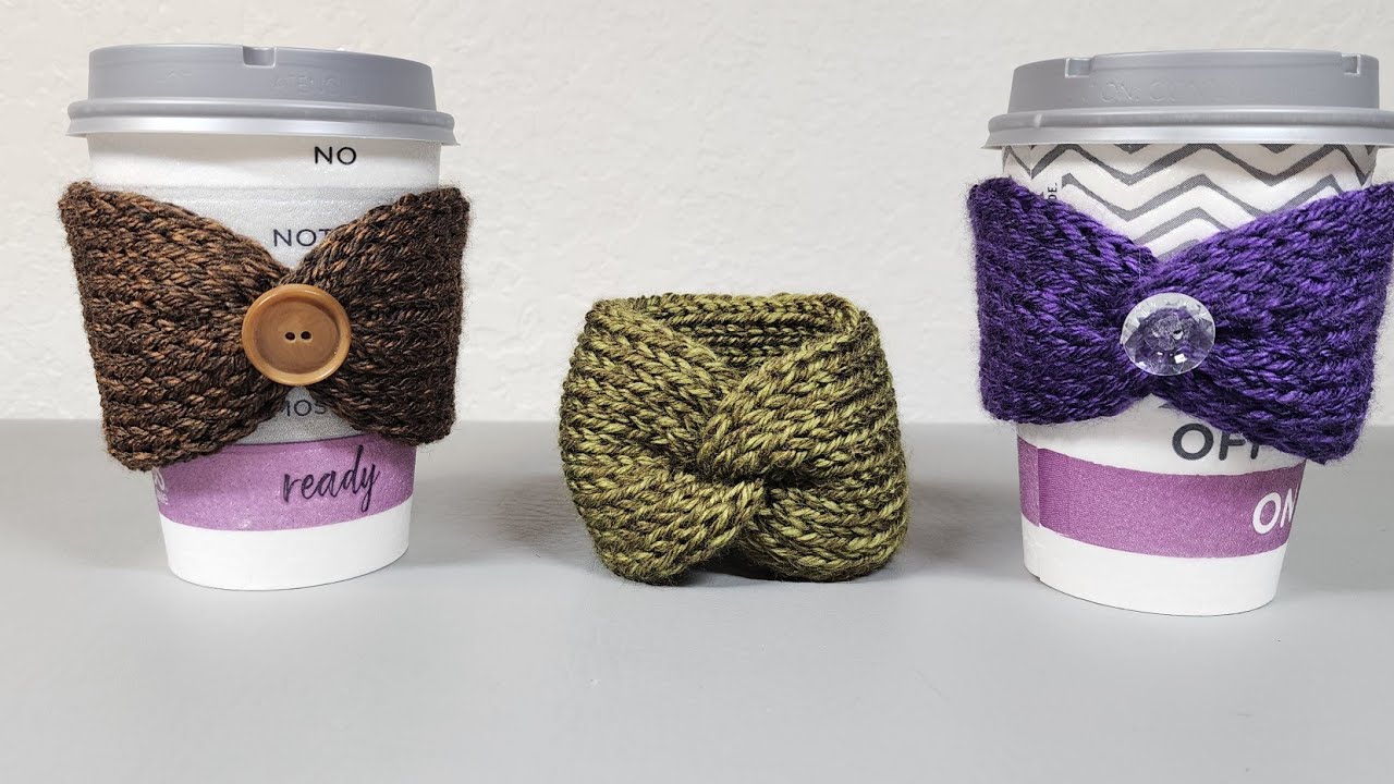 Coffee Cup Cozy On The Addi Express Knitting Machine