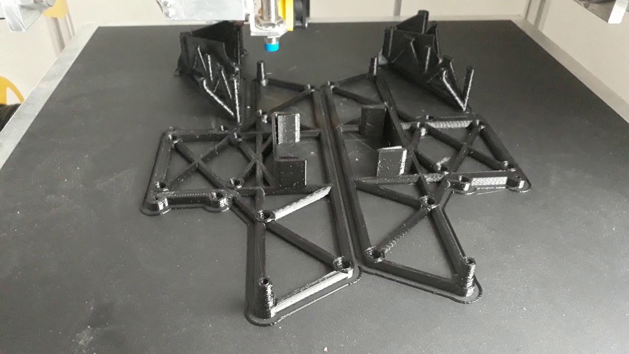 Frame print 3D printed RC monster truck