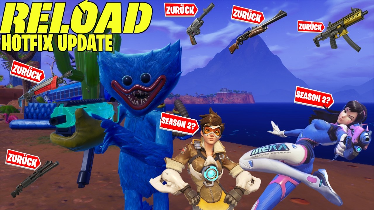 NEUE ALTE Fortnite Waffen in RELOAD 😱 + Overwatch Skins für Season 2 GELEAKT!? | Tim-01