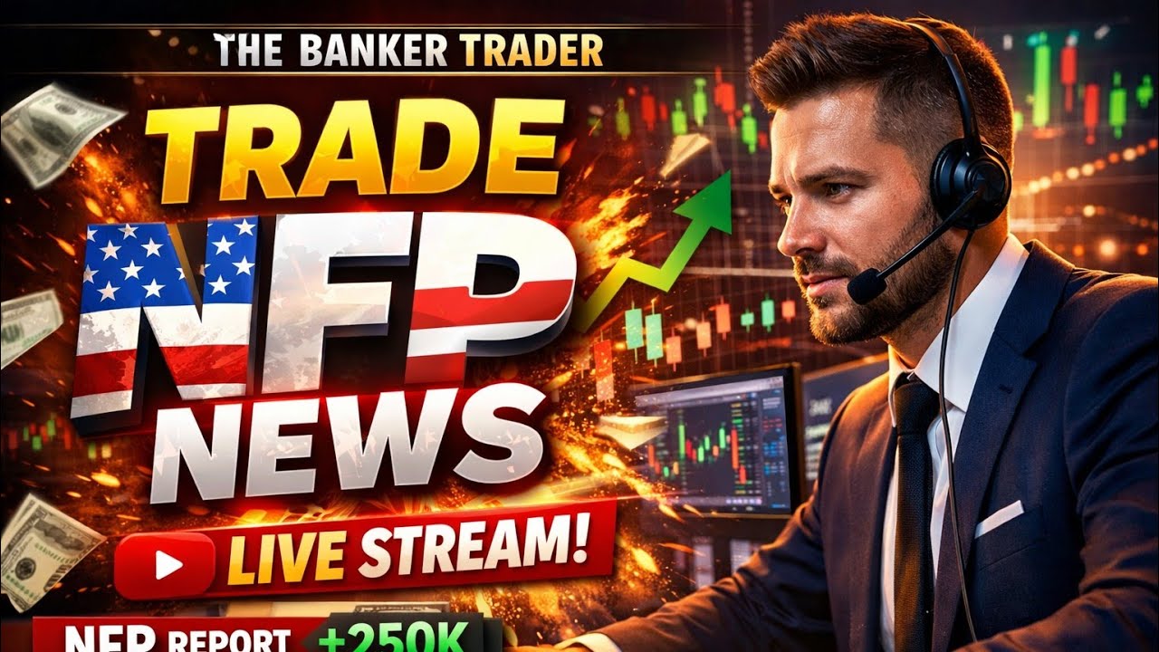 NFP live Trade with The Banker Trader