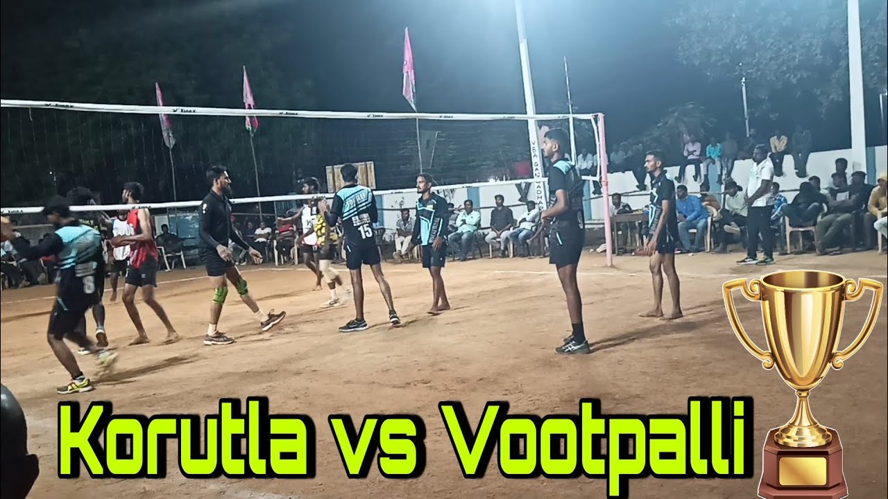 Voot Palli vs Korutla Volleyball Match in Gangadhara MLA cup Tournament Final Set Game #SportsAdda🏐🥇