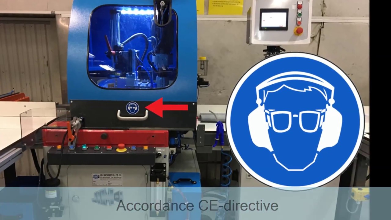 Sawing-, and drilling combination for Alu profiles (UK)