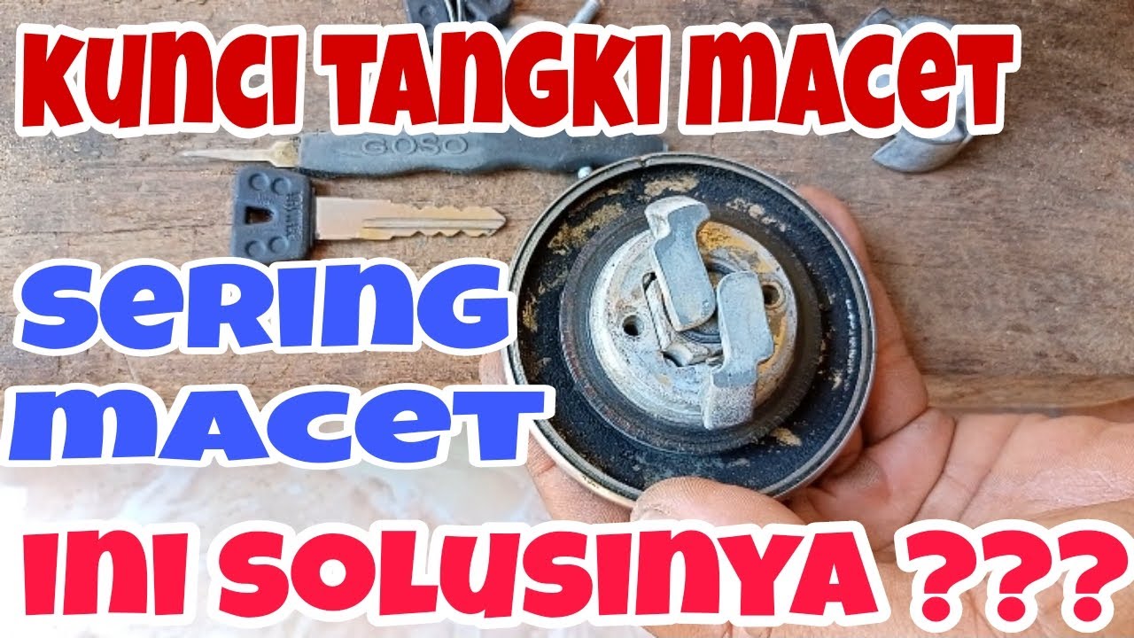 CARA MEMPERBAIKI KUNCI TANGKI VIXION MACET