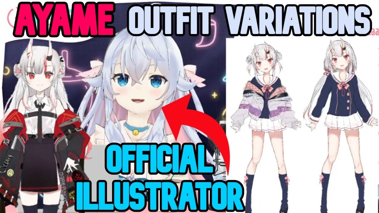 Ayame's Illustrator Kagura Nana Showcases Alternative Versions of Her New Outfit [EN Subs/Hololive]