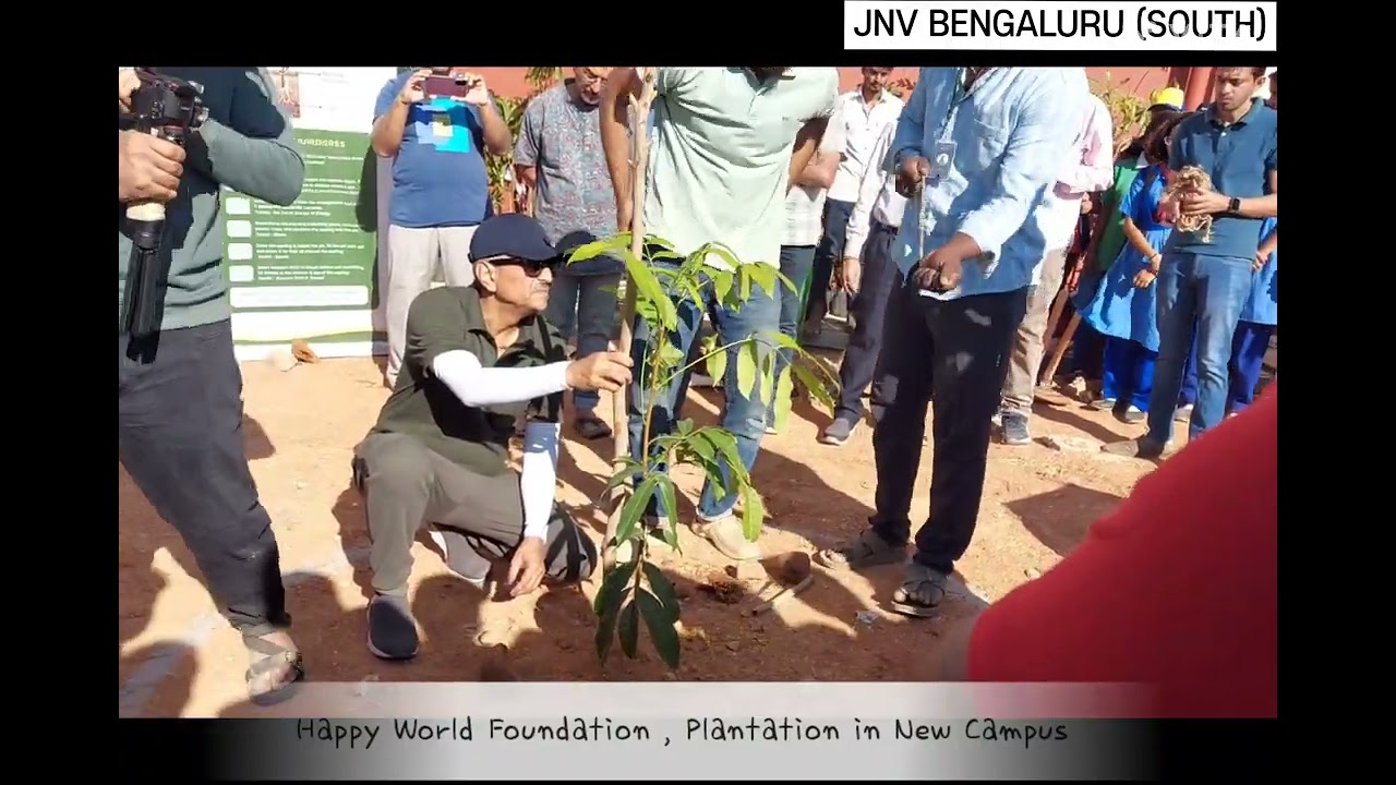 🌱🪴🌿🌷🪻🌺 Happy World Foundation , Plantation in New Campus 🌷🪻🌺🌱🪴🌿