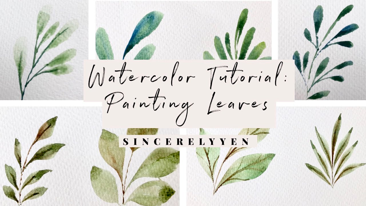 Watercolor Tutorial | How to Paint Simple Leaves