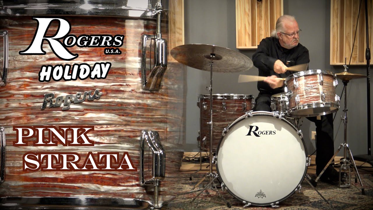 Rogers Holiday Drum Kit - Pink Strata