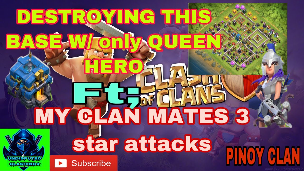 How to attack with only queen hero|TH12 attack strategy 2020