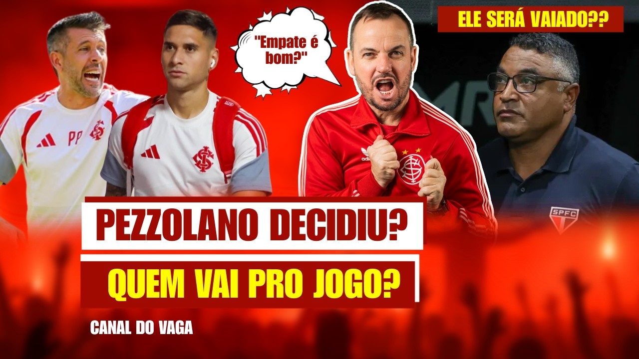 PEZZOLANO E SUAS SURPRESAS | QUEM JOGA HOJE? | EMPATE &Eacute; BOM RESULTADO? | ROGER SER&Aacute; VAIADO??