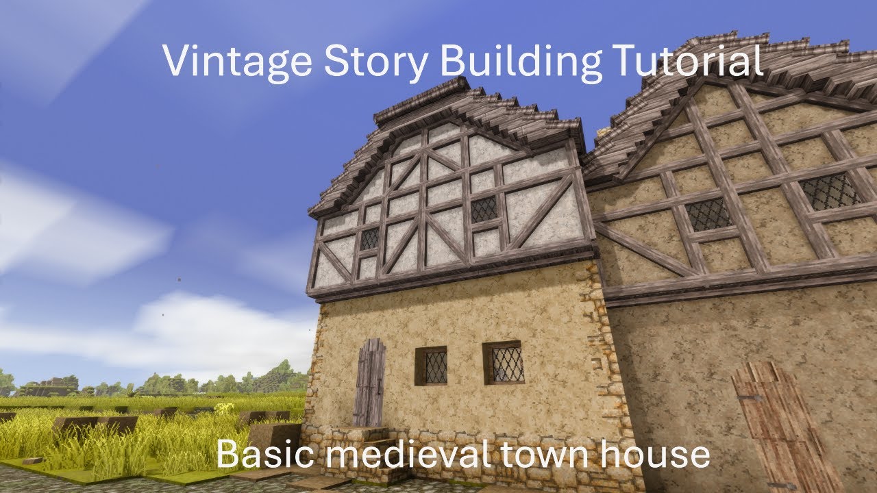Vintage Story Building Tutorial: Basic medieval town house #1