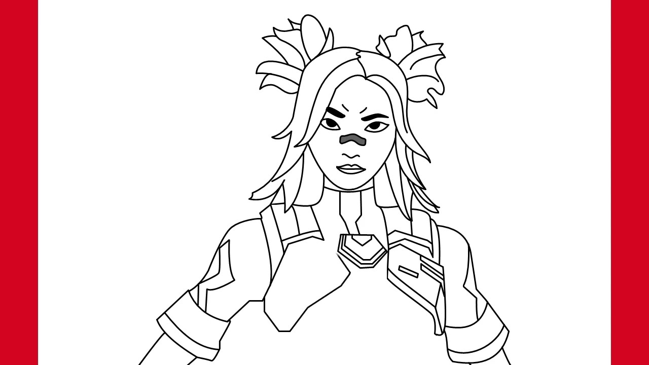 How to draw neon Still from valorant