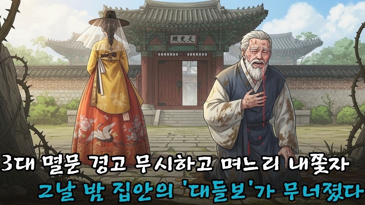 복덩이 며느리를 내쫓으면 3대 가문이 멸한다는 경고를 무시한 시아버지가 피눈물 흘리며 후회한 결말 | 야담 | 풍수 | 인과응보