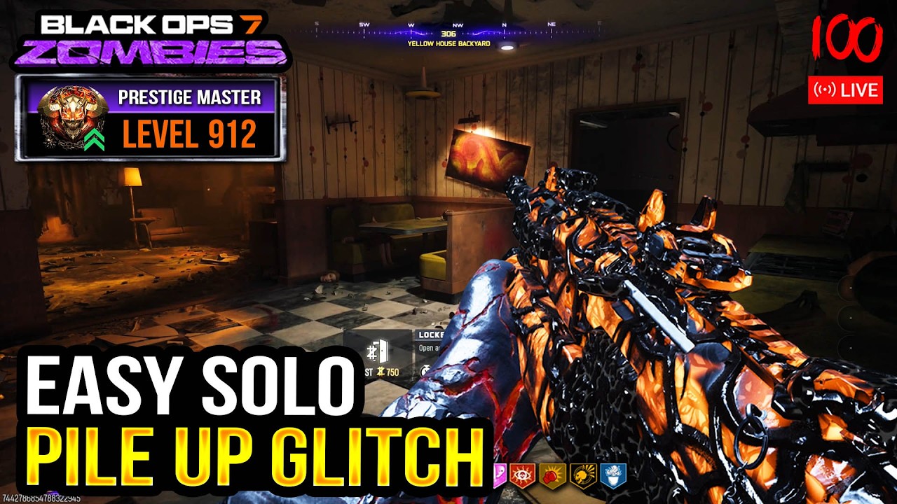 🔴 BO7 Zombies LIVE! ★ NEW GLITCH! Solo Pile Up Glitch (Round 100+)