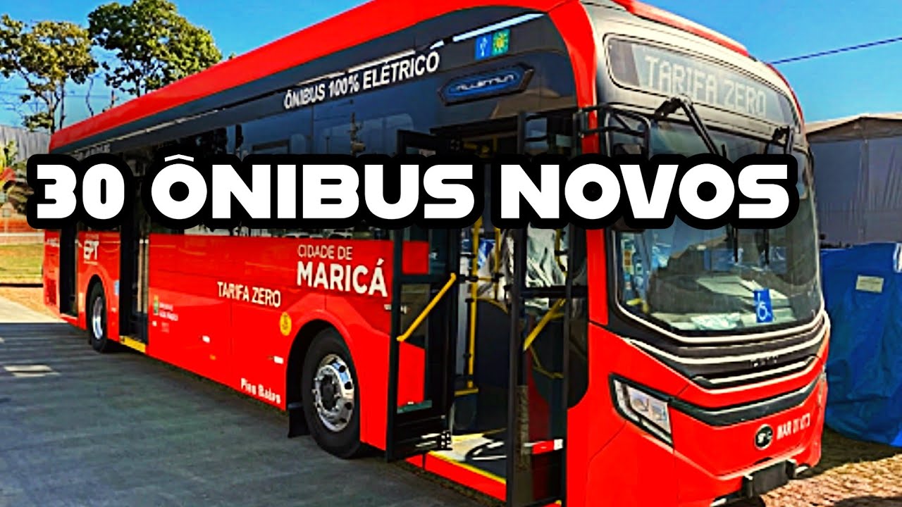30 ÔNIBUS ELÉTRICOS NO TARIFA ZERO DE MARICÁ ⚡🚌🚫💰