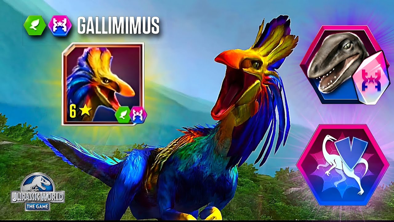 GALLIMIMUS HEROIC LEAKED! 😱 New Fastest Heroic in Jurassic World The Game