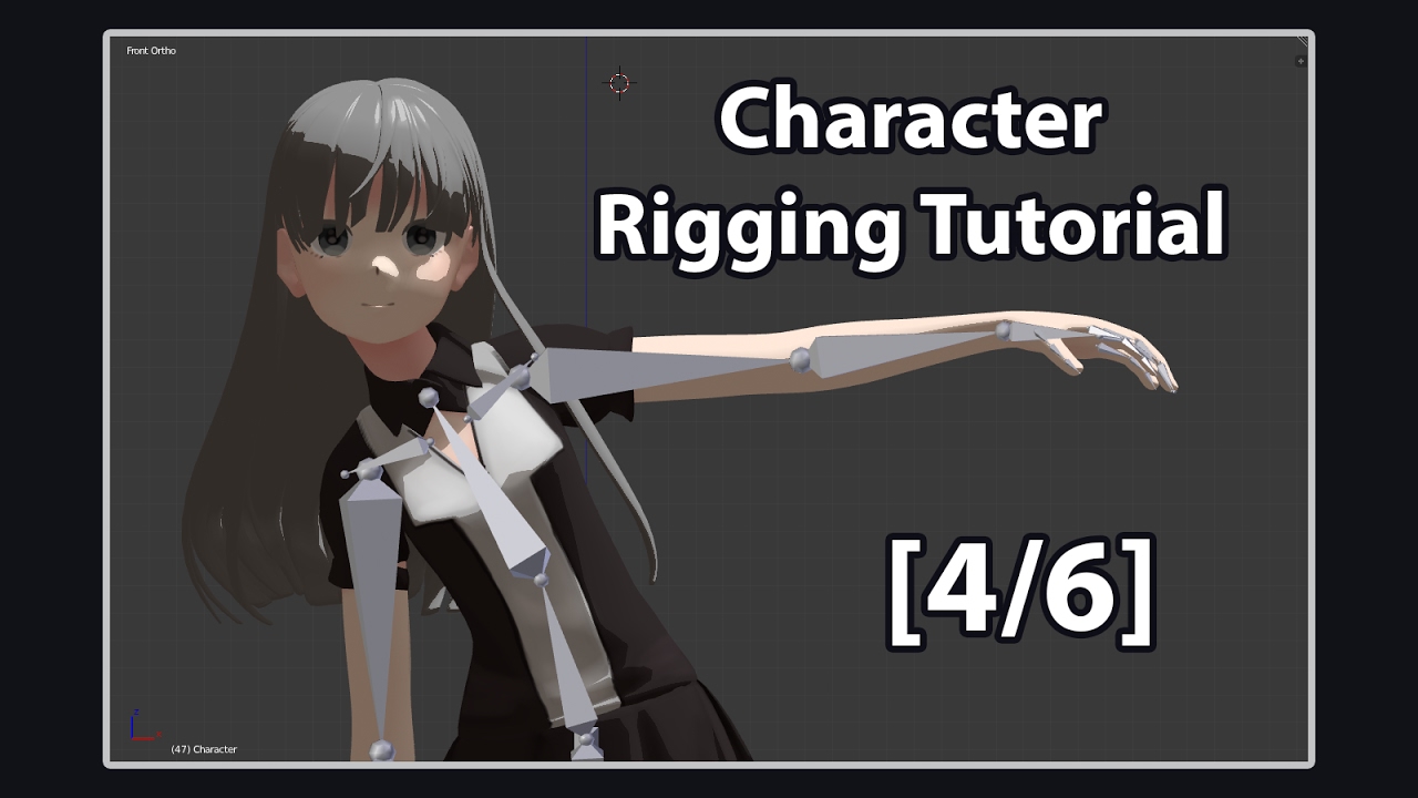 [4/6] Complete Character Rigging Guide (w/ Hair Physics) - Blender Tutorial