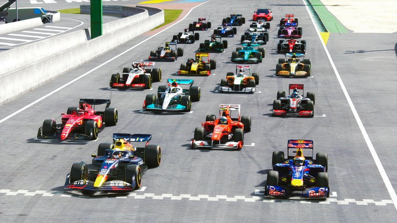 F1 2022 Cars vs F1 2010 Cars - Mugello GP