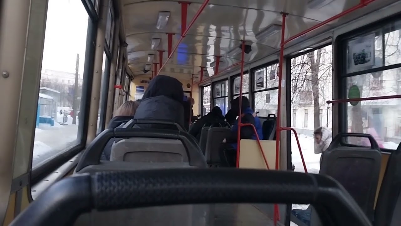 Поездка на модернизированном 71-605 (КТМ-5М3) в Ярославле! Маршрут 1