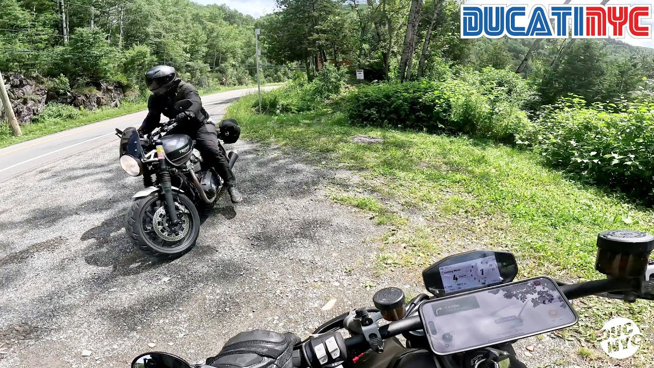 leaving Campbellton for the coast of Gaspe - Day 3 - Ride to Gaspé Canada 2023 v1909