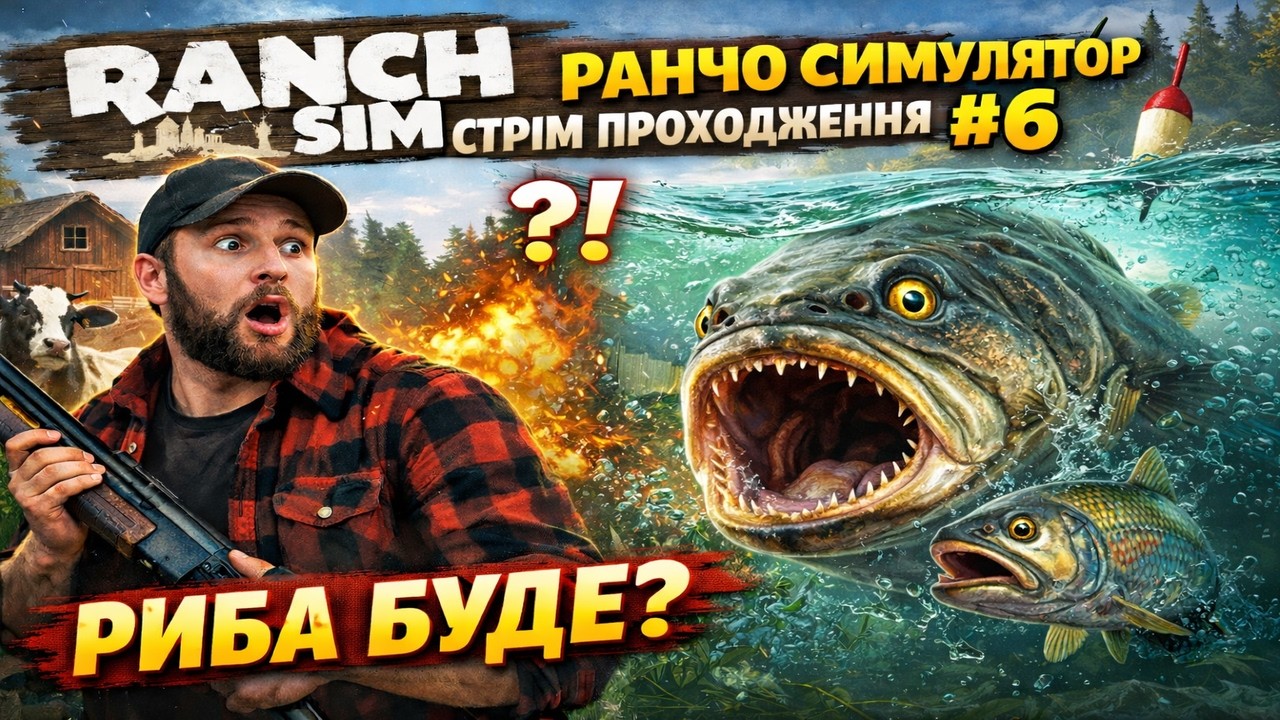 Ranch Sim Ранчо Симулятор Стрім Проходження #6 Риба буде?